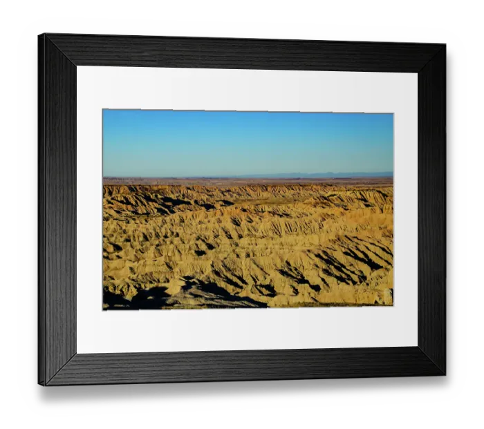 Framed Print : USA, South Dakota, Wall, Badlands National Park, Pinnacles Overlook