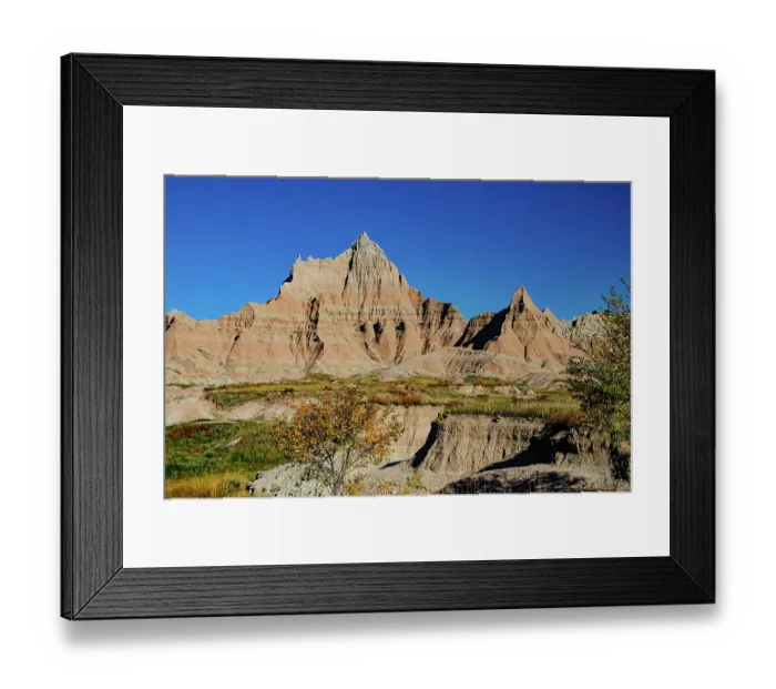 Framed Print : USA, South Dakota, Wall, Badlands National Park