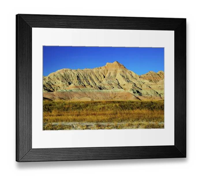 Framed Print : USA, South Dakota, Wall, Badlands National Park, Conata Picnic Area
