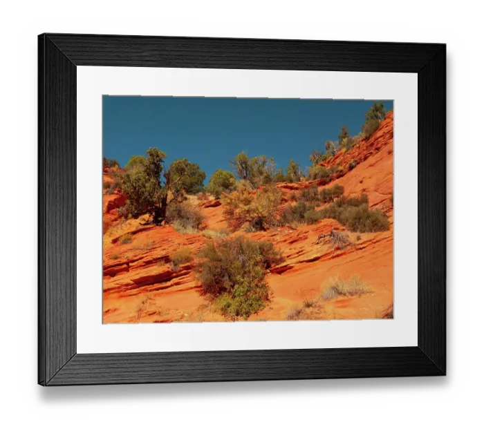 Framed Print : USA, Utah, Kanab, Peekaboo Canyon Entrance Area