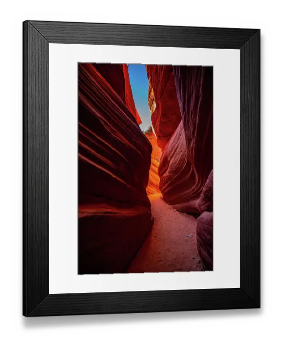 Framed Print : USA, Utah, Kanab, Peekaboo Slot Canyon