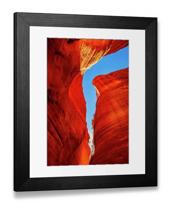 Framed Print : USA, Utah, Kanab, Peekaboo Slot Canyon