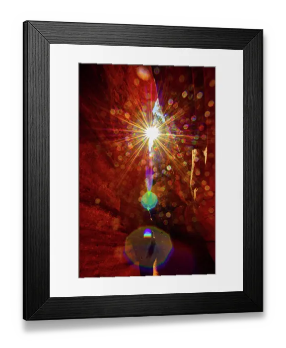 Framed Print : USA, Utah, Kanab, Peekaboo Slot Canyon, Sun Star Reflections Framed Print : USA, Utah, Kanab, Peekaboo Slot Canyon, Sun Star Reflections
