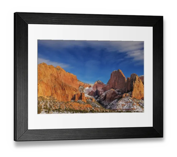 Framed Print : Kolob Canyon in Zion National Park, Utah, USA Framed Print : Kolob Canyon in Zion National Park, Utah, USA