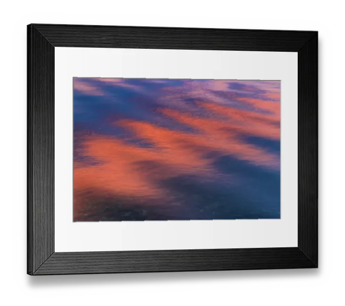 Framed Print : USA, Washington State, Seabeck. Sunset reflections on Hood Canal. ©Don Paulson  /  Jaynes Gallery  /  DanitaDelimont.com