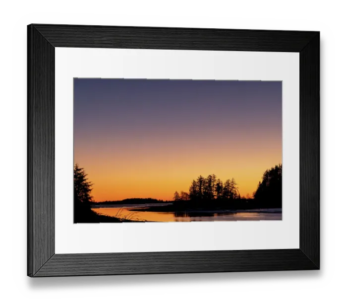 Framed Print : Sunset at Willapa National Wildlife Refuge in Washington State, USA Framed Print : Sunset at Willapa National Wildlife Refuge in Washington State, USA