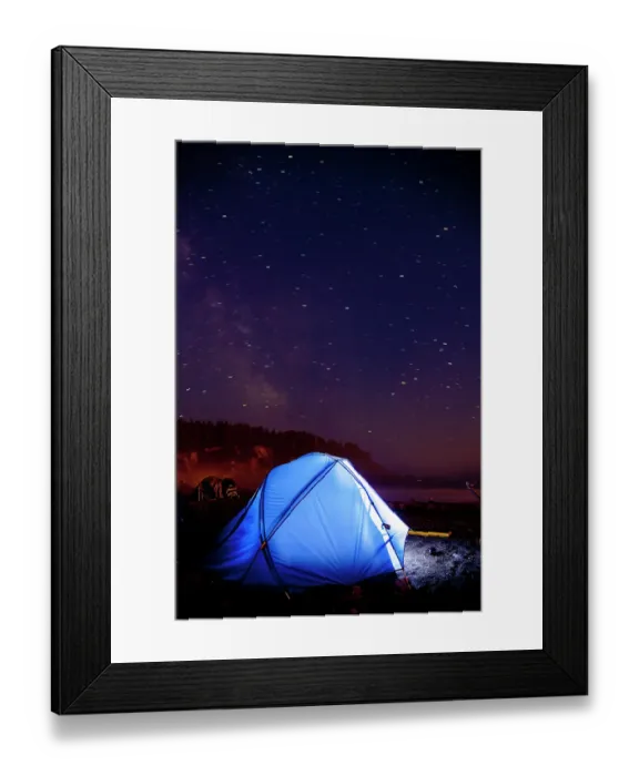 Framed Print : Camping on First Beach and James Island, Quileute Reservation, La Push, Washington State, USA Framed Print : Camping on First Beach and James Island, Quileute Reservation, La Push, Washington State, USA