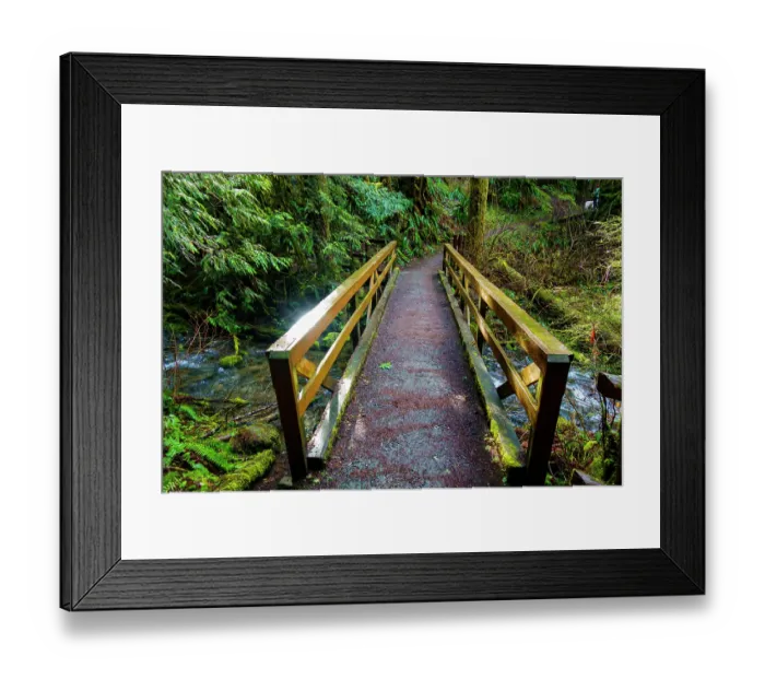 Framed Print : Wooden bridge over the Little River, Little River to Hurricane Ridge trail, Port Angeles, Washington State, USA Framed Print : Wooden bridge over the Little River, Little River to Hurricane Ridge trail, Port Angeles, Washington State, USA