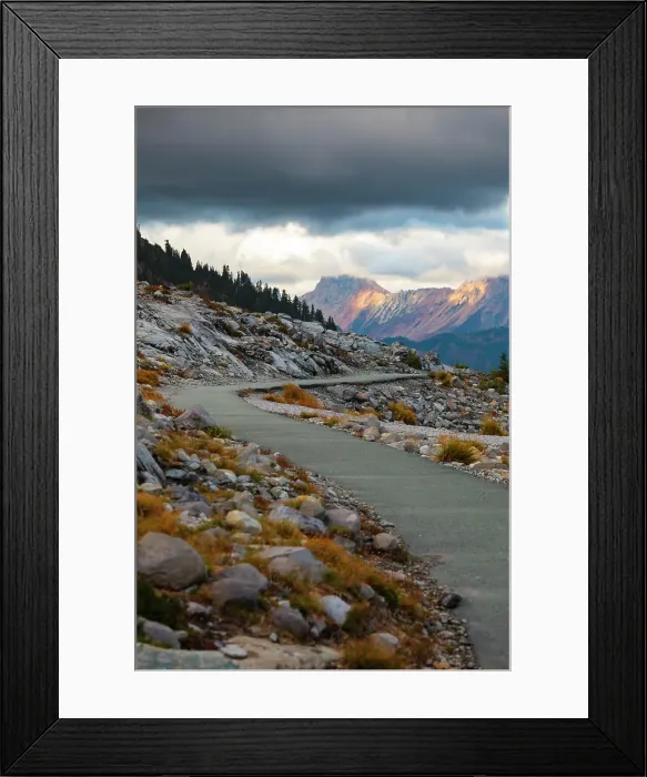 Framed Print : Mt. Baker Ski Area and Artists Point area, Washington State, USA