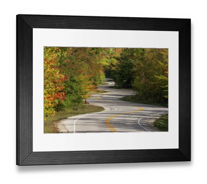 Framed Print : USA, Wisconsin. Curvy road in Door County in autumn. ©Don Grall / Jaynes Gallery / DanitaDelimont.com Framed Print : USA, Wisconsin. Curvy road in Door County in autumn. ©Don Grall / Jaynes Gallery / DanitaDelimont.com