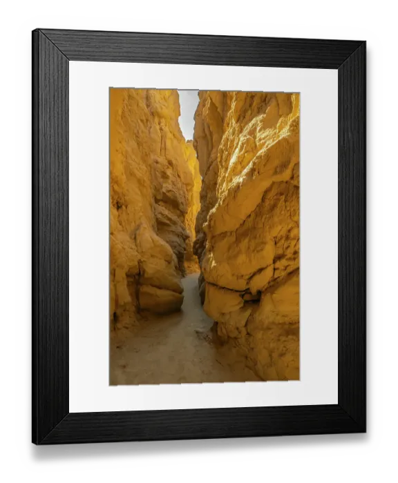 Framed Print : USA, California, Anza Borrego Desert State Park. Slot canyon scenic. ©Cathy & Gordon Illg  /  Jaynes Gallery  /  DanitaDelimont.com