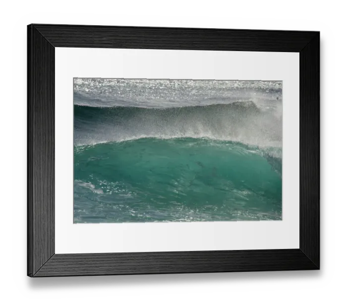 Framed Print : Waves near Makaha Beach, Oahu, Hawaii