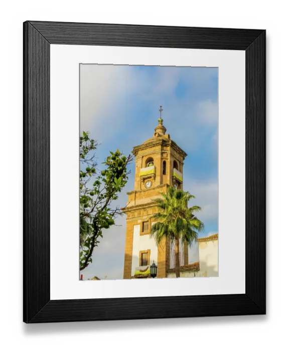 Framed Print : Church of La Palma, Plaza Alta main square, Algeciras, Spain Framed Print : Church of La Palma, Plaza Alta main square, Algeciras, Spain