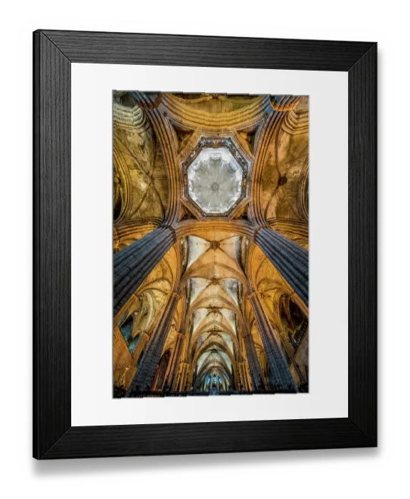 Framed Print : Interior of the Cathedral of Barcelona, Barcelona, Spain. (Editorial Use Only) Framed Print : Interior of the Cathedral of Barcelona, Barcelona, Spain. (Editorial Use Only)