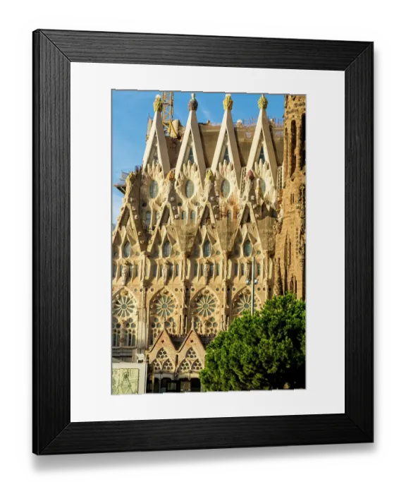 Framed Print : Antoni Gaudi's Sagrada Familia basilica Barcelona, Spain. (Editorial Use Only) Framed Print : Antoni Gaudi's Sagrada Familia basilica Barcelona, Spain. (Editorial Use Only)