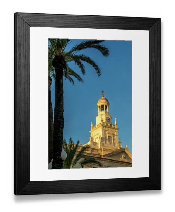 Framed Print : Cadiz City Hall, Plaza de Sevilla, Cadiz, Spain