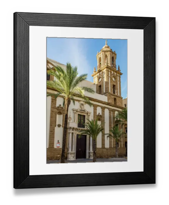 Framed Print : Iglesia de Santiago Apostol (Church of Saint James the Apostle), Cadiz, Spain Framed Print : Iglesia de Santiago Apostol (Church of Saint James the Apostle), Cadiz, Spain