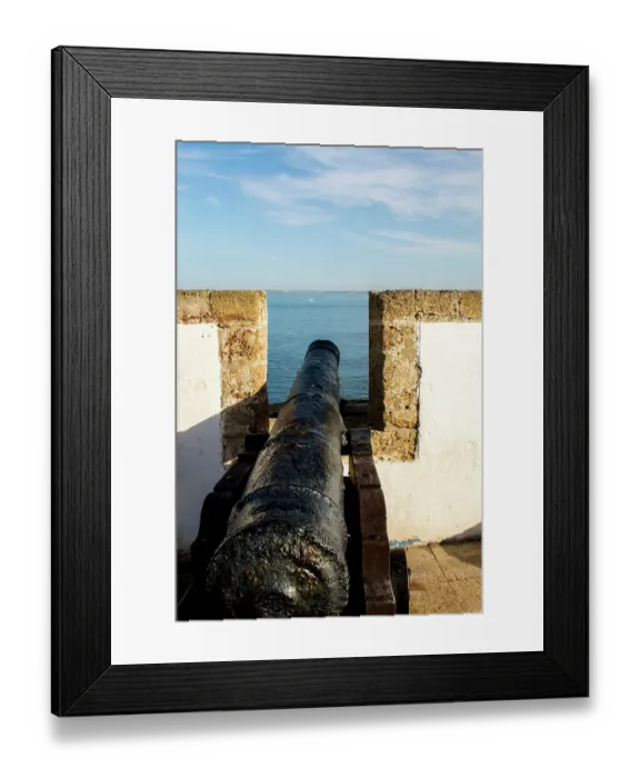 Framed Print : La Candelaria Bastion and Parque Genoves, Cadiz, Spain Framed Print : La Candelaria Bastion and Parque Genoves, Cadiz, Spain
