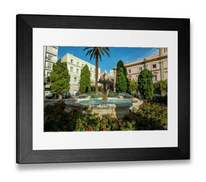 Framed Print : Fountain in Canalejas Park, Old Town, Cadiz, Spain Framed Print : Fountain in Canalejas Park, Old Town, Cadiz, Spain