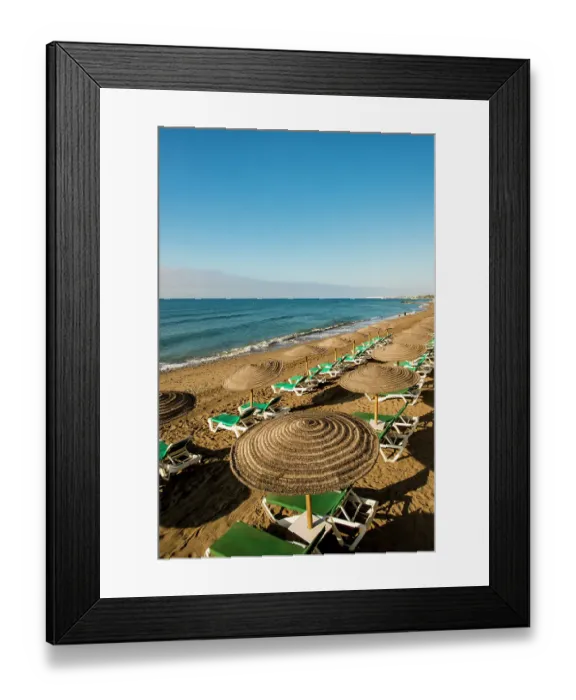 Framed Print : Playa de la Fontanilla beach, Marbella, Costa Del Sol, Spain