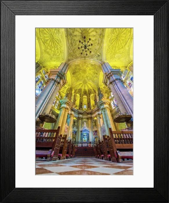 Framed Print : Interior of Santa Iglesia Catedral Basilica de la Encarnacion (Malaga Cathedral), Malaga, Spain. (Editorial Use Only) Framed Print : Interior of Santa Iglesia Catedral Basilica de la Encarnacion (Malaga Cathedral), Malaga, Spain. (Editorial Use Only)