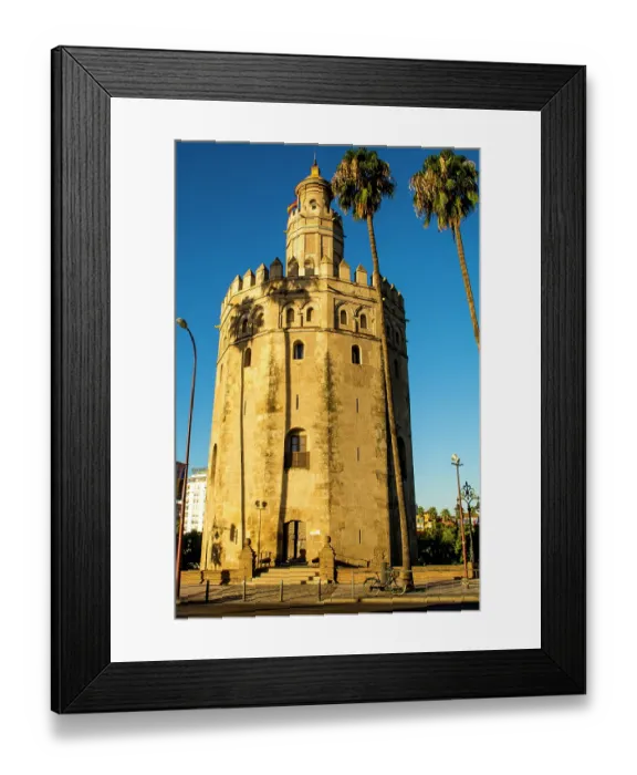 Framed Print : Torre del Oro (Golden Tower) middle ages watchtower, Seville, Andalusia, Spain Framed Print : Torre del Oro (Golden Tower) middle ages watchtower, Seville, Andalusia, Spain