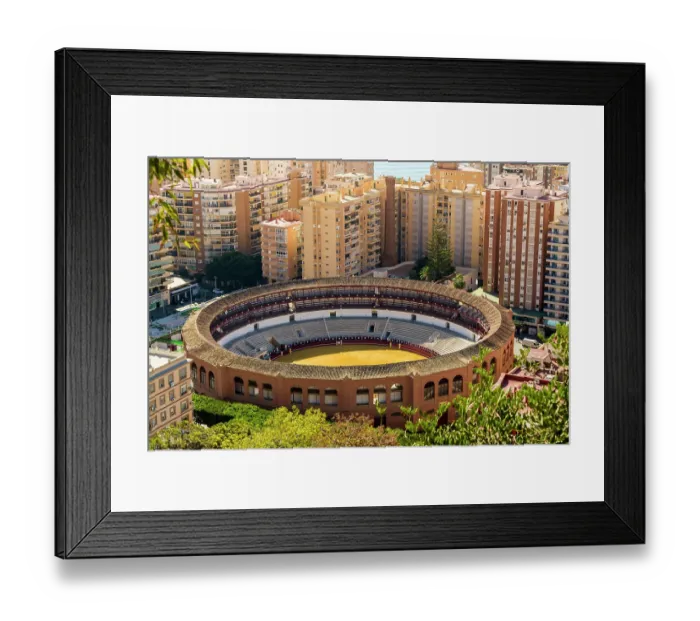 Framed Print : La Malagueta bullring in Plaza de Toros, Malaga, Spain Framed Print : La Malagueta bullring in Plaza de Toros, Malaga, Spain