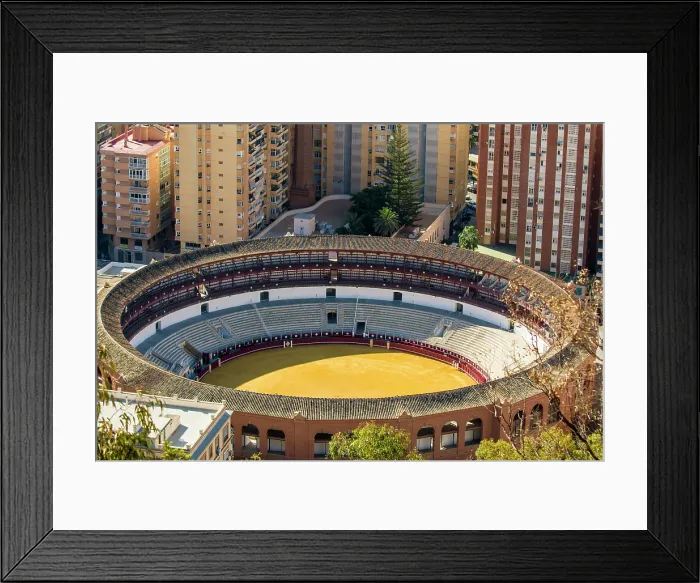 Framed Print : La Malagueta bullring in Plaza de Toros, Malaga, Spain