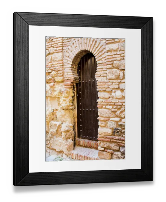 Framed Print : Alcazaba and Castle of Gibralfaro on Mount Malaga above the old town, Malaga, Spain Framed Print : Alcazaba and Castle of Gibralfaro on Mount Malaga above the old town, Malaga, Spain