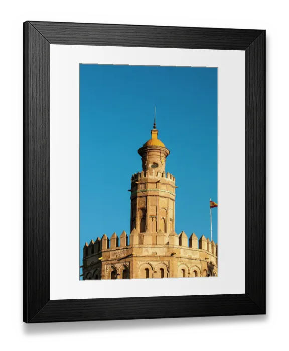 Framed Print : Torre del Oro (Golden Tower) middle ages watchtower, Seville, Andalusia, Spain