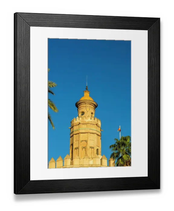 Framed Print : Torre del Oro (Golden Tower) middle ages watchtower, Seville, Andalusia, Spain