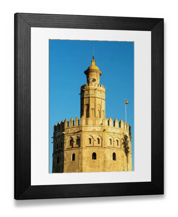 Framed Print : Torre del Oro (Golden Tower) middle ages watchtower, Seville, Andalusia, Spain Framed Print : Torre del Oro (Golden Tower) middle ages watchtower, Seville, Andalusia, Spain