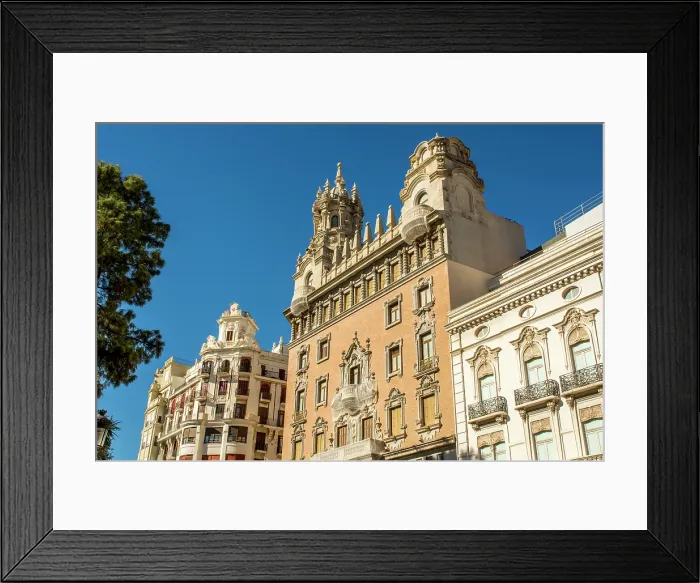 Framed Print : Scenic architecture cityscape, Valencia, Spain Framed Print : Scenic architecture cityscape, Valencia, Spain