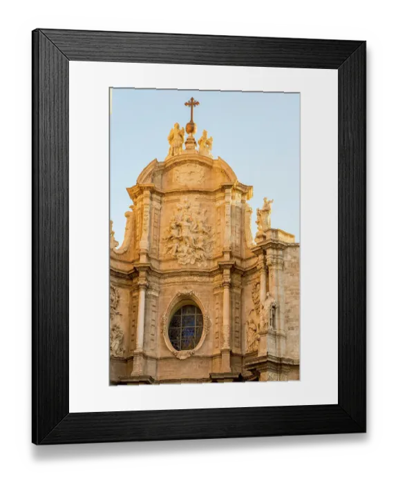Framed Print : Door of the irons for the Valencia Cathedral, Plaza de la Reina, Valencia, Spain