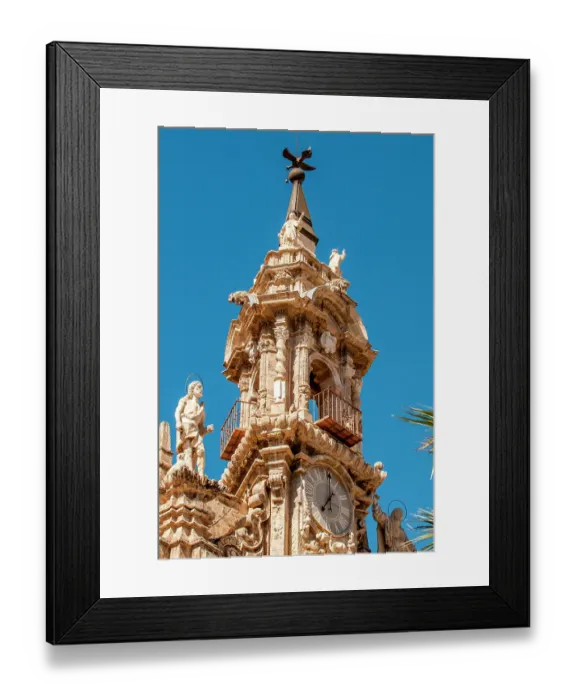 Framed Print : Bell Tower of the Church of Santos Juanes Real Parroquia de los Santos Juanes Framed Print : Bell Tower of the Church of Santos Juanes Real Parroquia de los Santos Juanes
