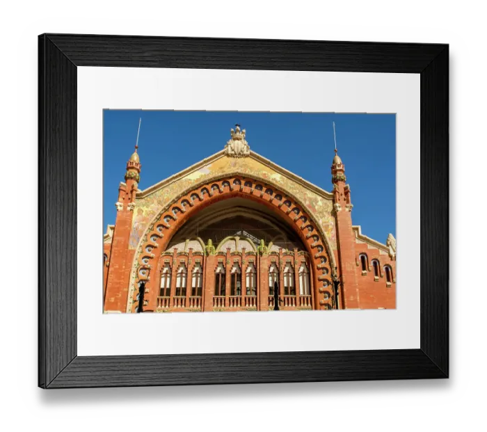 Framed Print : Details of the Mercat de Colon (Columbus Market), Valencia, Spain Framed Print : Details of the Mercat de Colon (Columbus Market), Valencia, Spain