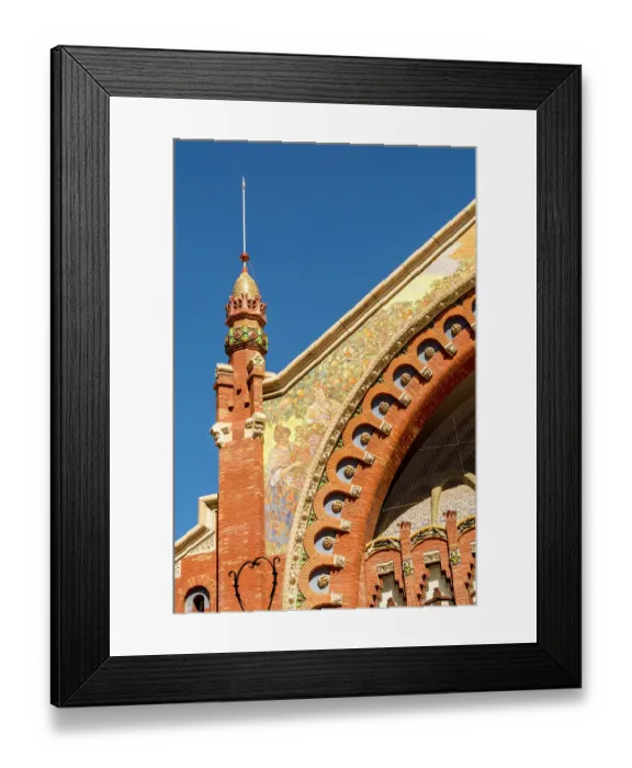 Framed Print : Details of the Mercat de Colon (Columbus Market), Valencia, Spain Framed Print : Details of the Mercat de Colon (Columbus Market), Valencia, Spain