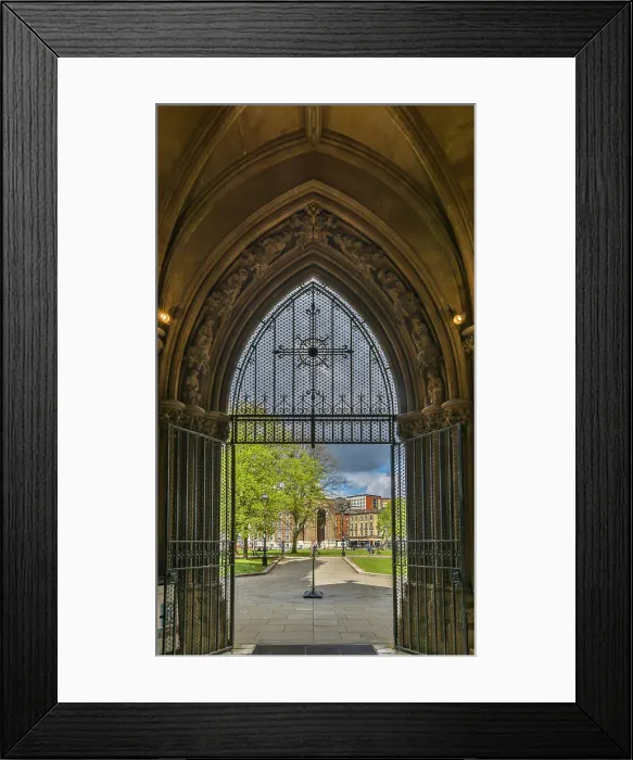 Framed Print : United Kingdom, England, Bristol. Bristol Cathedral. (Editorial Use Only)