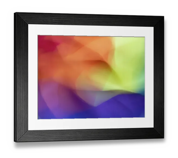 Framed Print : Abstract motion blur of rainbow colors