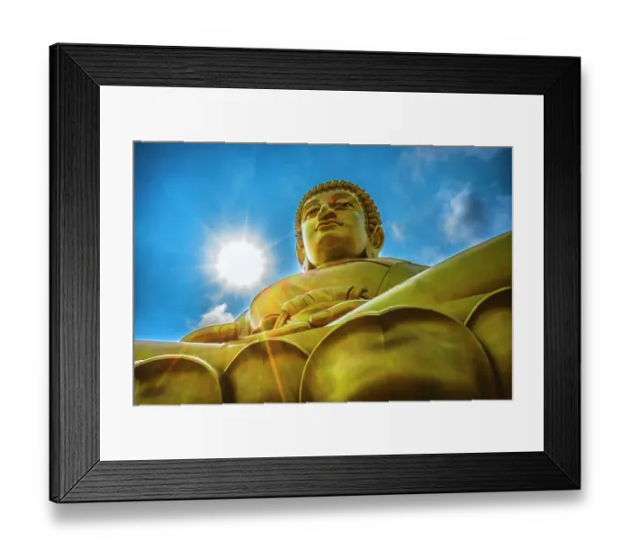 Framed Print : Largest golden Buddha, Wat Paknam Bhasicharoen in Bangkok, Thailand. Temple established in 1600's. Buddha finished in 2021 Framed Print : Largest golden Buddha, Wat Paknam Bhasicharoen in Bangkok, Thailand. Temple established in 1600's. Buddha finished in 2021