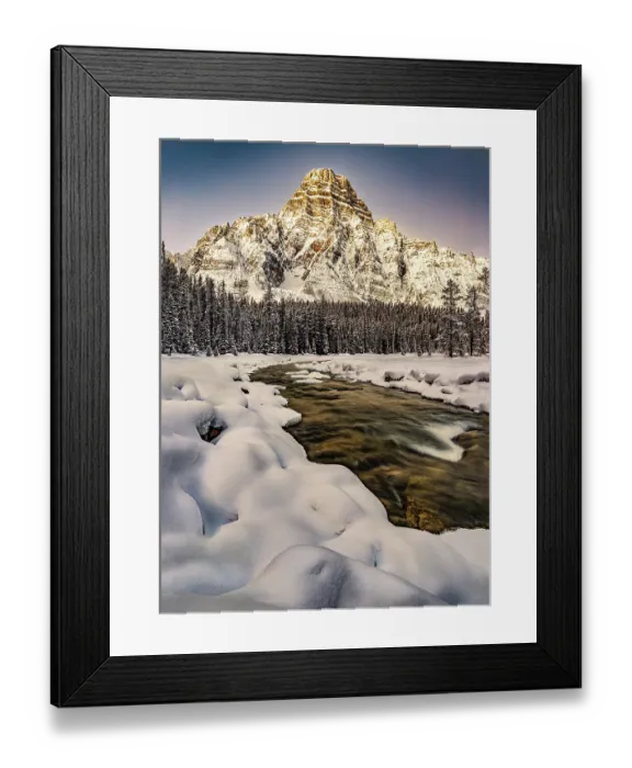 Framed Print : Mount Chephren from Waterfowl Lake, Canada