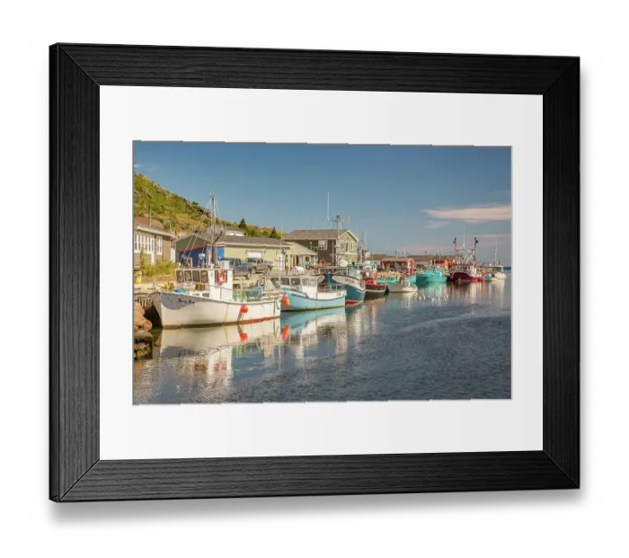 Framed Print : Canada, Newfoundland and Labrador. Petty Harbor