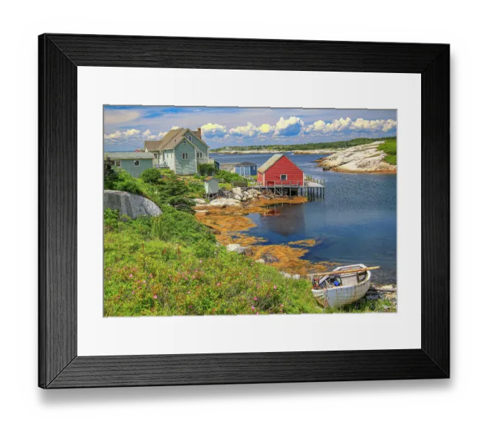 Framed Print : Canada, Nova Scotia. Peggy's Cove. (Editorial Use Only)