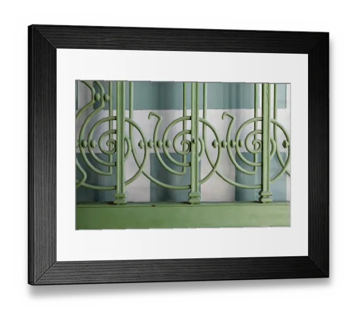 Framed Print : Vienna, Austria. Architectural detail from the Art Nouveau era