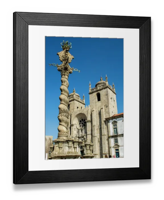 Framed Print : Exterior of Porto Cathedral, Porto, Portugal Framed Print : Exterior of Porto Cathedral, Porto, Portugal