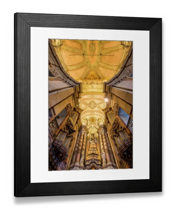 Framed Print : Interior of Church of the Clergymen (Igreja dos Clerigos), Porto, Portugal. (Editorial Use Only) Framed Print : Interior of Church of the Clergymen (Igreja dos Clerigos), Porto, Portugal. (Editorial Use Only)