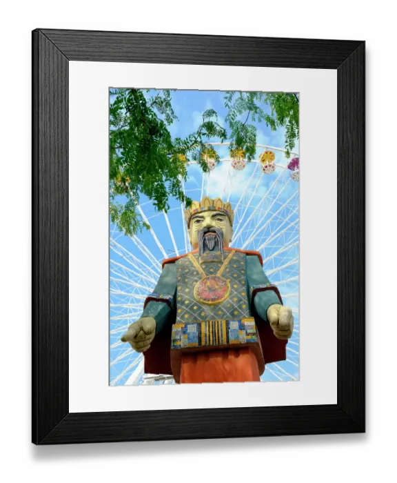 Framed Print : Vienna, Austria. Ferris wheel ride at the Famous Prater Amusement Park and Gardens. (Editorial Use Only)