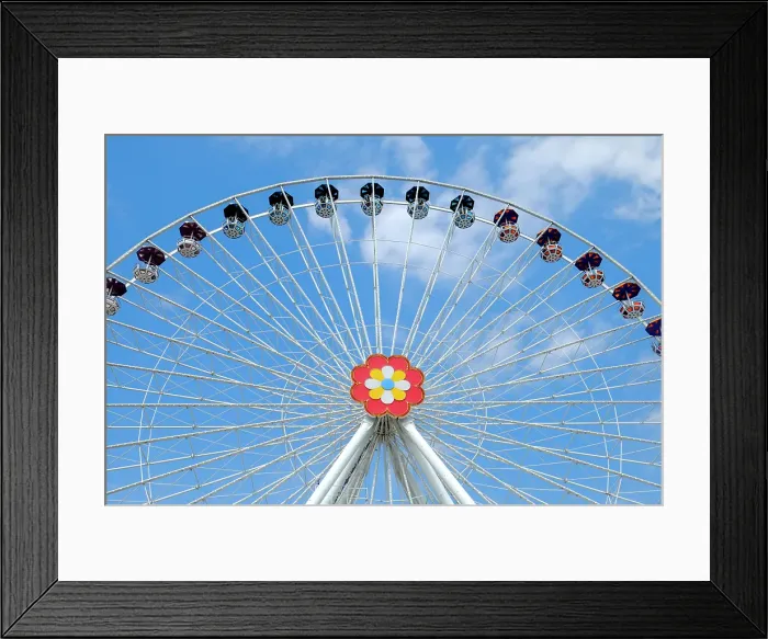 Framed Print : Vienna, Austria. Ferris wheel ride at the Famous Prater Amusement Park and Gardens. (Editorial Use Only)