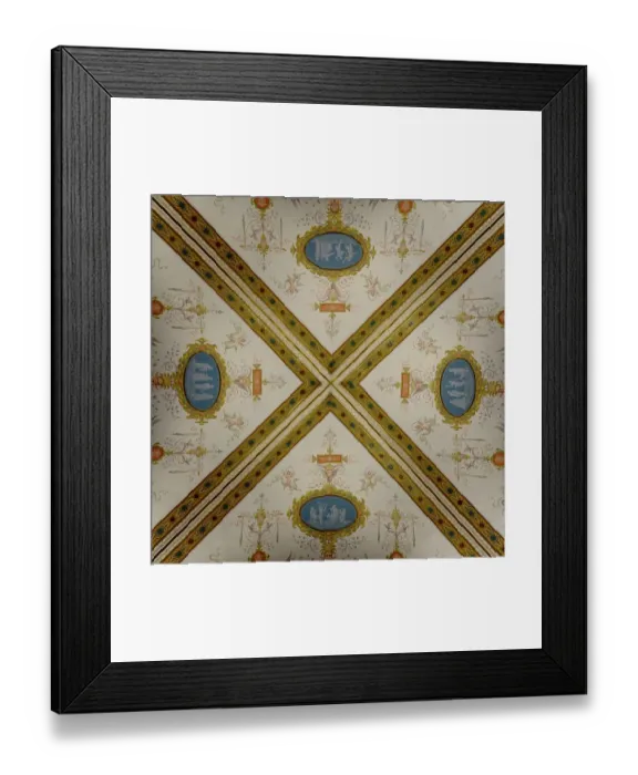 Framed Print : Vienna, Austria. Kunsthistorisches Museum. Ceiling detail. (Editorial Use Only)