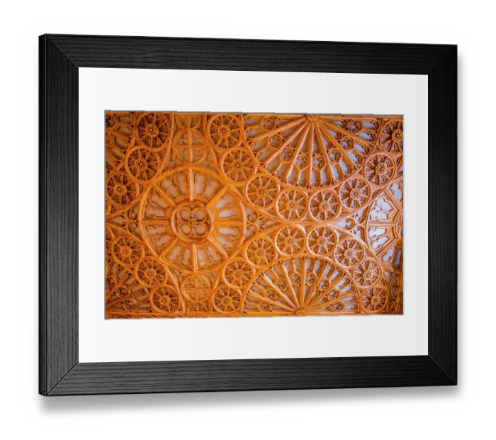 Framed Print : Ceiling of the Lello Bookshop (Livraria Lello) or Harry Potter's bookstore, Porto, Portugal. (Editorial Use Only)